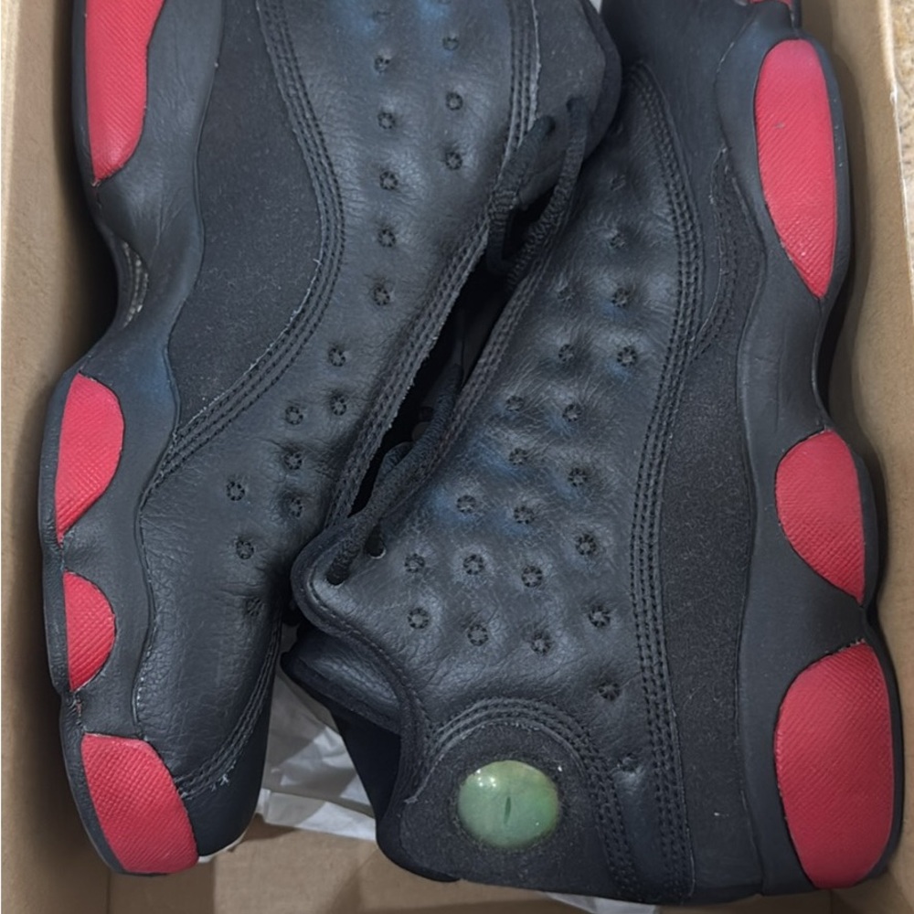 Jordan Air 13 Retro Black and Gym Red